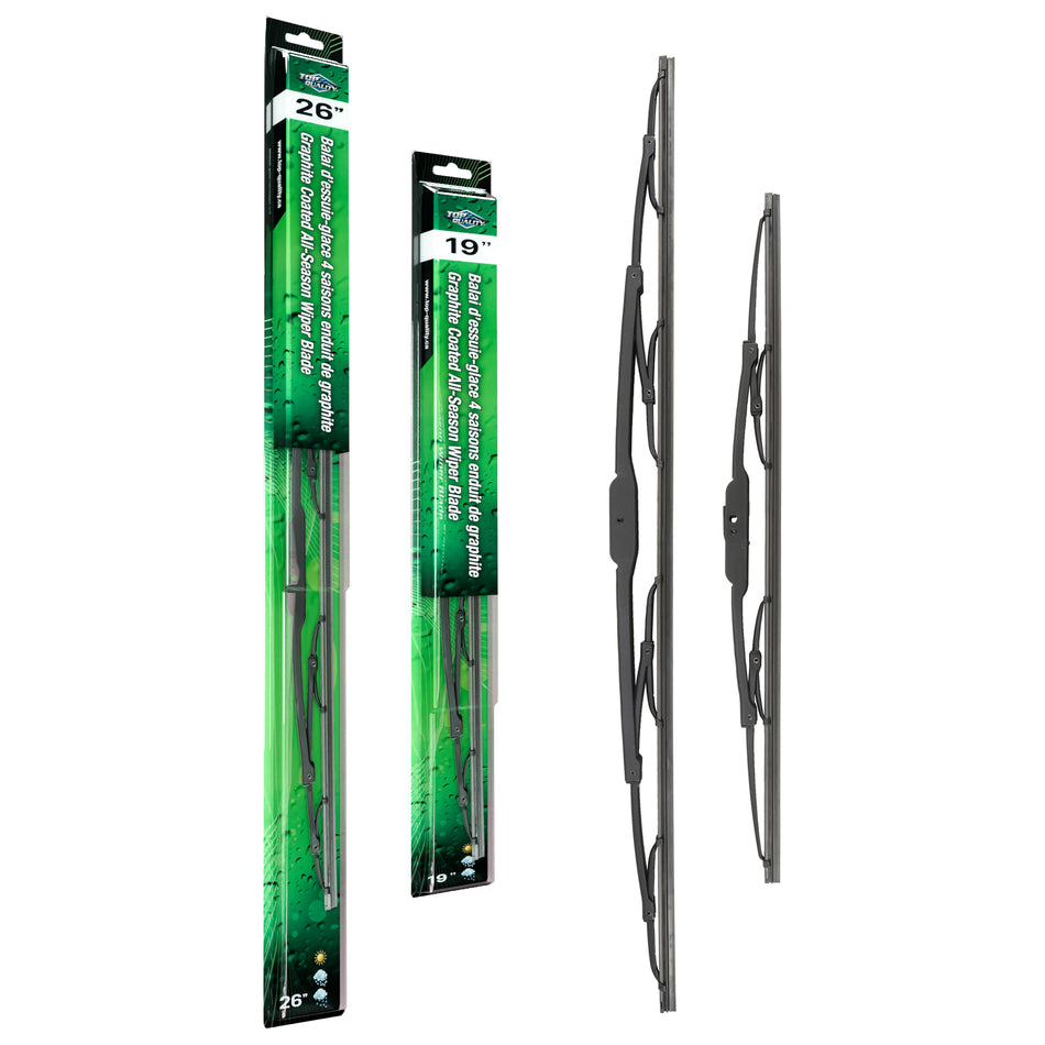 Top Quality OE Replacement All Season 26 & 19 Inch Universal J-Hook Wiper Blades Kit For K90-100111