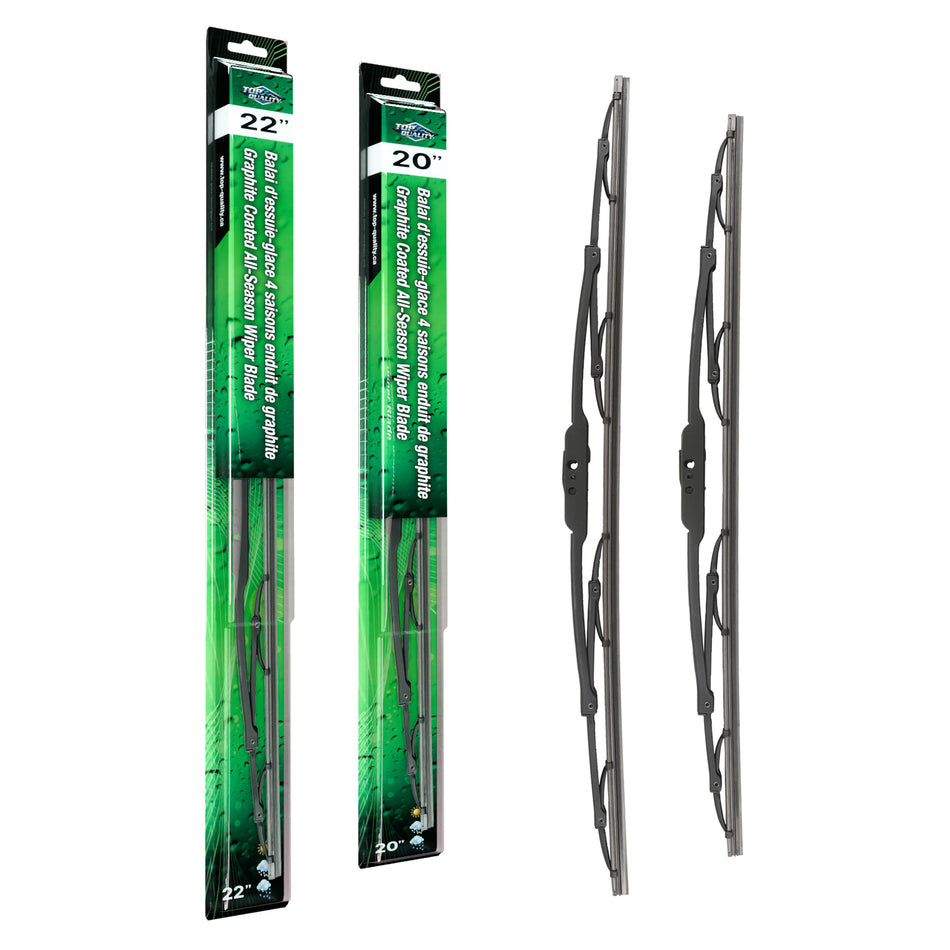 Top Quality OE Replacement All Season 22 & 20 Inch Universal J-Hook Wiper Blades Kit For K90-100128