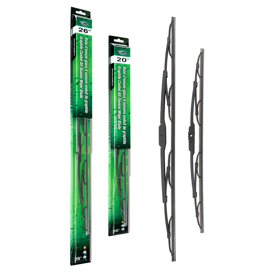Top Quality OE Replacement All Season 26 & 20 Inch Universal J-Hook Wiper Blades Kit For K90-100130