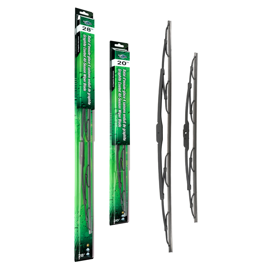 Top Quality OE Replacement All Season 28 & 20 Inch Universal J-Hook Wiper Blades Kit For K90-100131