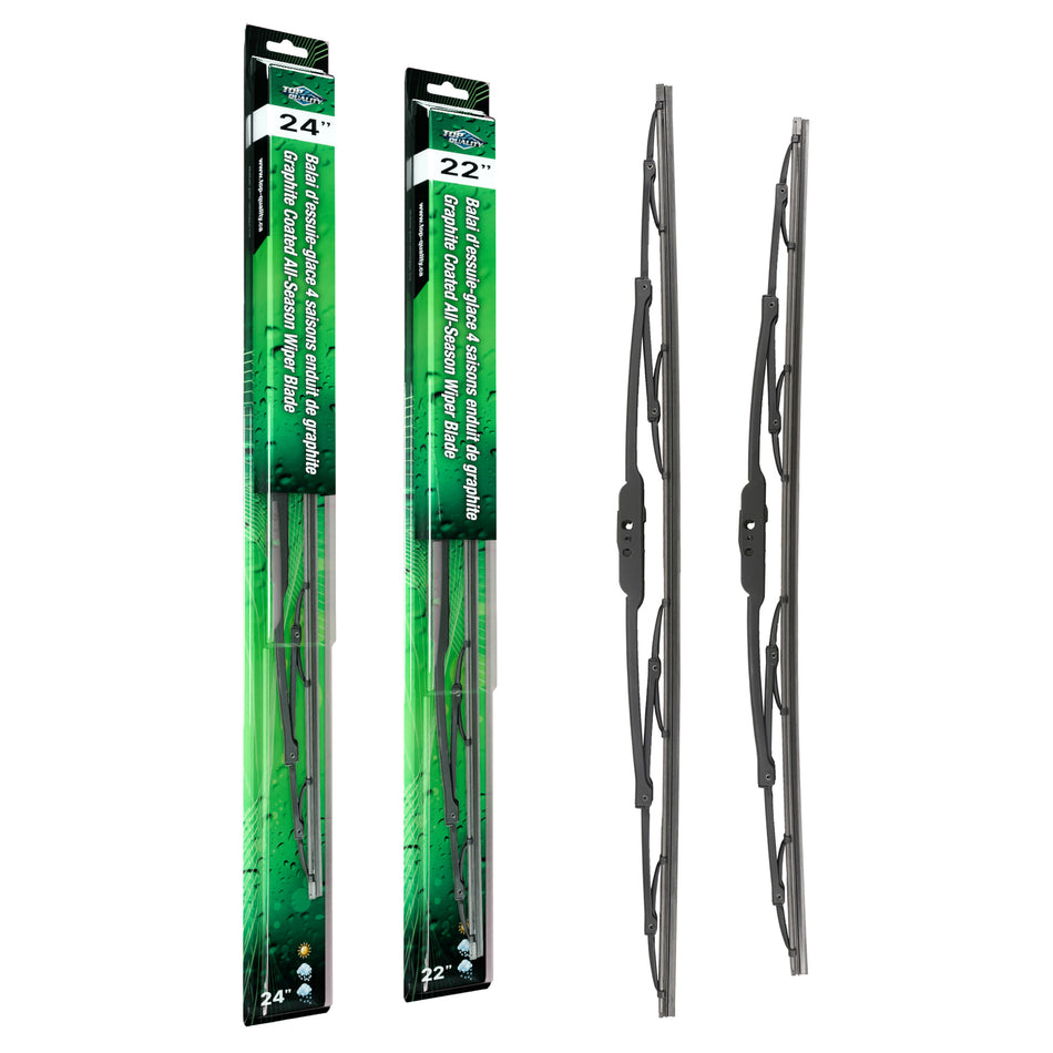 Top Quality OE Replacement All Season 24 & 22 Inch Universal J-Hook Wiper Blades Kit For K90-100161