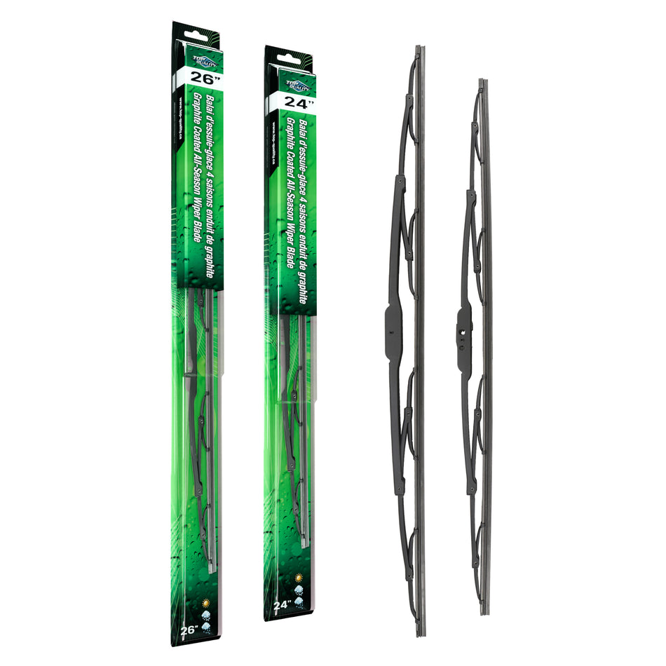 Top Quality OE Replacement All Season 28 & 24 Inch Universal J-Hook Wiper Blades Kit For K90-100175