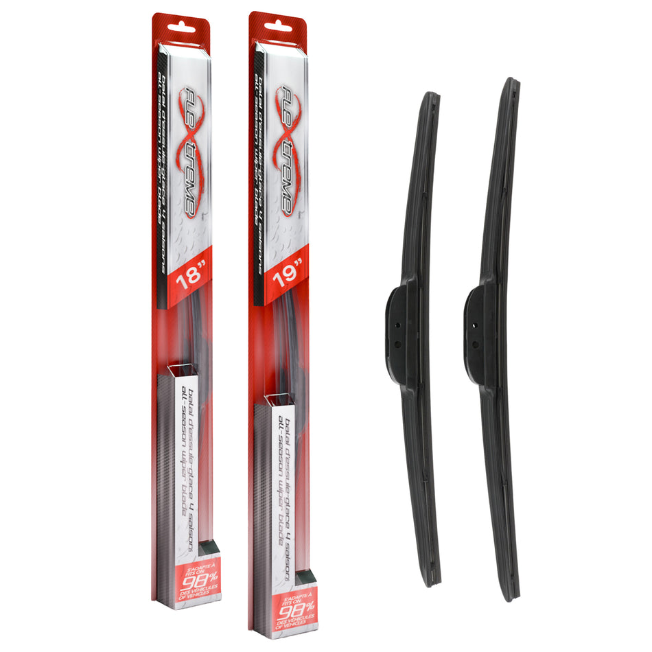 Flextreme OE Quality All Season 18 & 19 Inch Universal J-Hook Wiper Blades Kit For Mini K90-100295