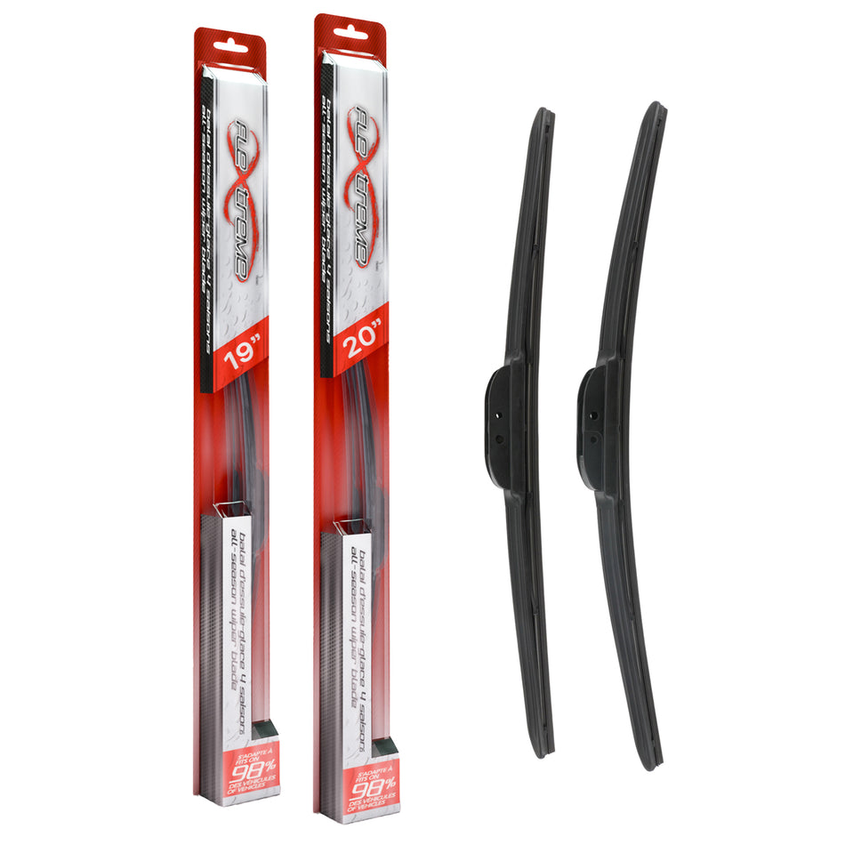 Flextreme OE Quality All Season 19 & 20 Inch Universal J-Hook Wiper Blades Kit For Mini K90-100315