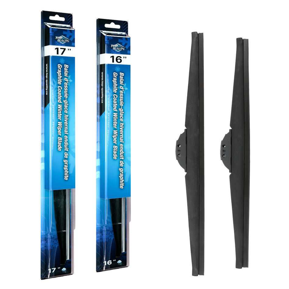 Top Quality Winter 17 & 16 Inch Universal J-Hook Wiper Blades Kit For Hummer H3 H3T K90-100416