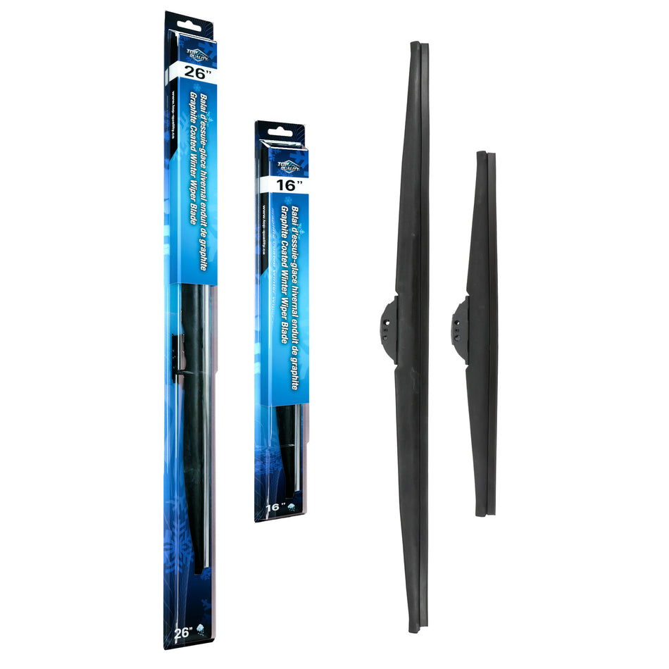 Top Quality Winter 26 & 16 Inch Universal J-Hook Wiper Blades Kit For Toyota Hyundai RAV4 K90-100420