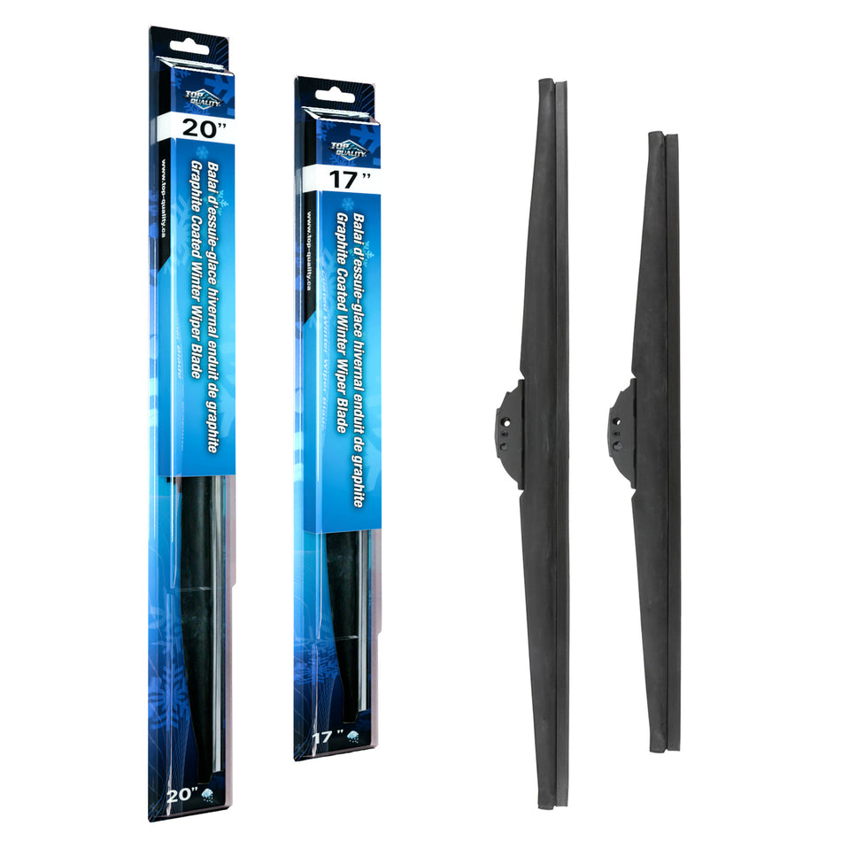 Top Quality Winter 20 & 17 Inch Universal J-Hook Wiper Blades Kit For Plymouth Colt Eagle K90-100437