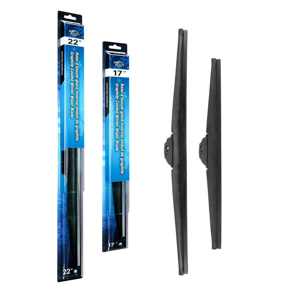 Top Quality Winter 22 & 17 Inch Universal J-Hook Wiper Blades Kit For Chevrolet Pontiac K90-100438