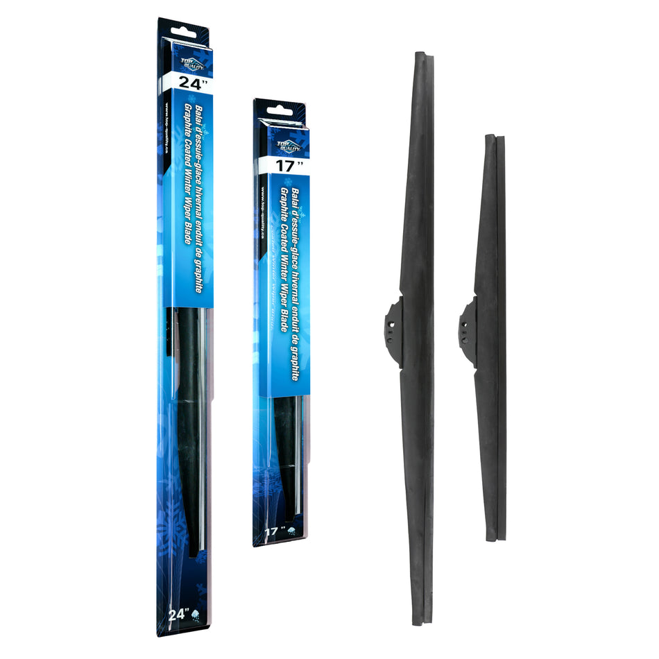 Top Quality Winter 24 & 17 Inch Universal J-Hook Wiper Blades Kit For Toyota RAV4 Equinox K90-100439