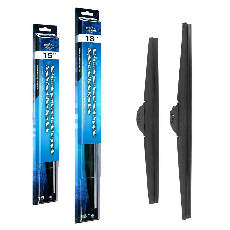 Top Quality Winter 15 & 18 Inch Universal J-Hook Wiper Blades Kit For 95-98 Porsche 911 K90-100462