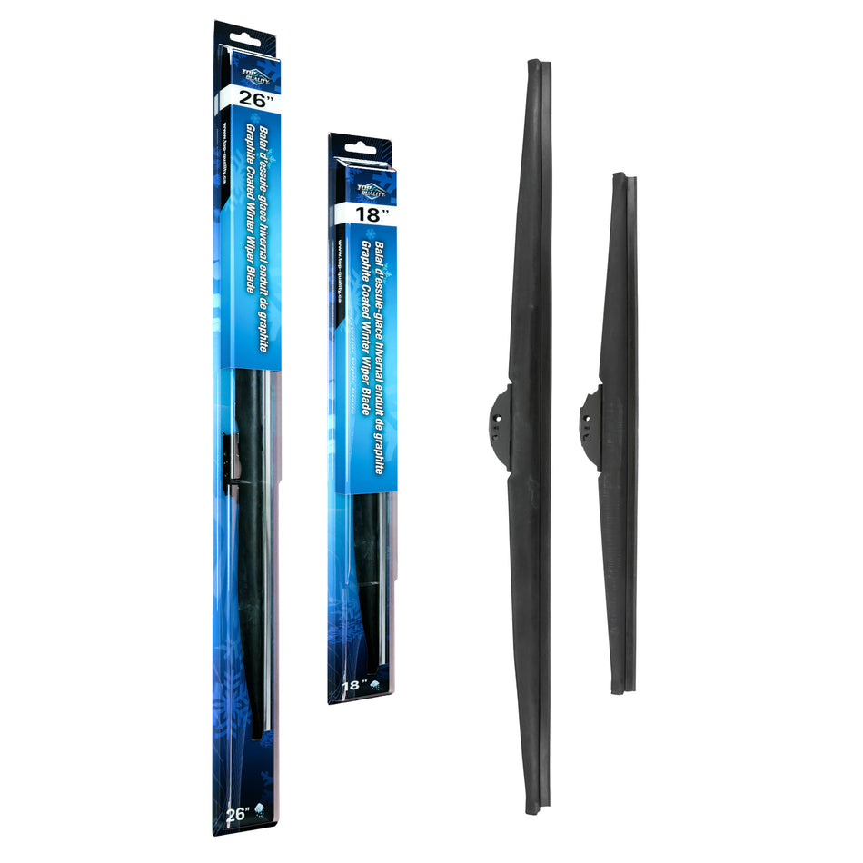 Top Quality Winter 26 & 18 Inch Universal J-Hook Wiper Blades Kit For Honda Civic Jeep 5 K90-100470