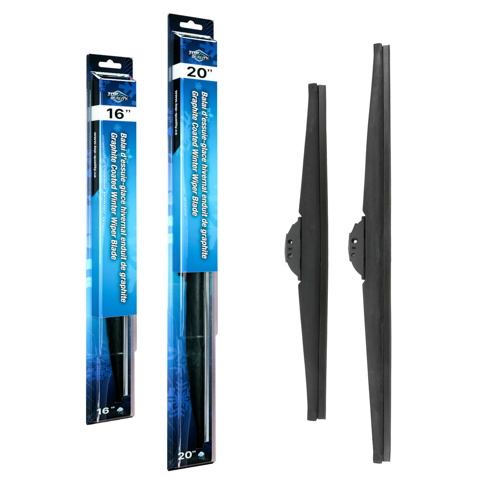 Top Quality Winter 16 & 20 Inch Universal J-Hook Wiper Blades Kit For 00-09 Honda S2000 K90-100505