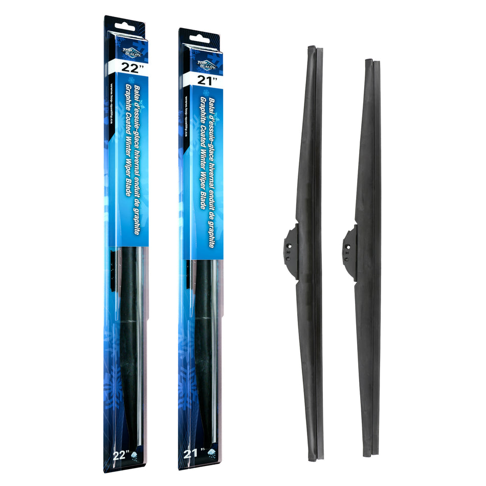 Top Quality Winter 22 & 21 Inch Universal J-Hook Wiper Blades Kit For Toyota Tacoma Dodge K90-100523