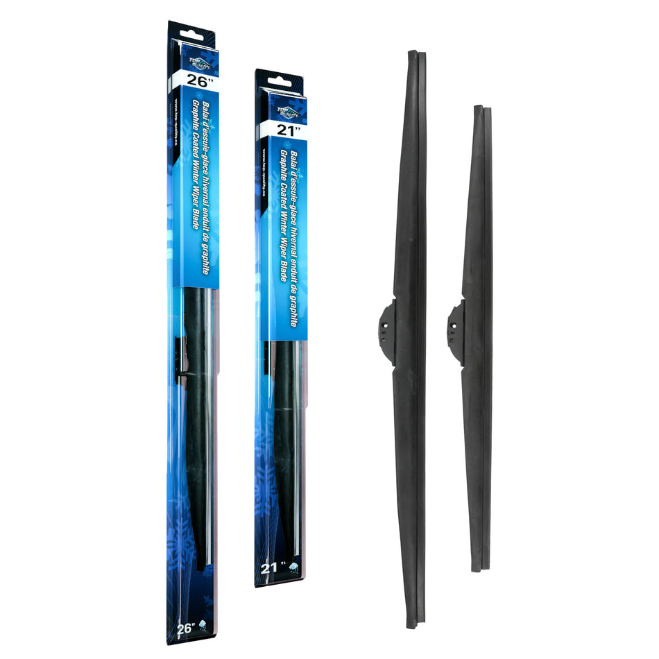 Top Quality Winter 26 & 21 Inch Universal J-Hook Wiper Blades Kit For Acura MDX Dodge L K90-100525