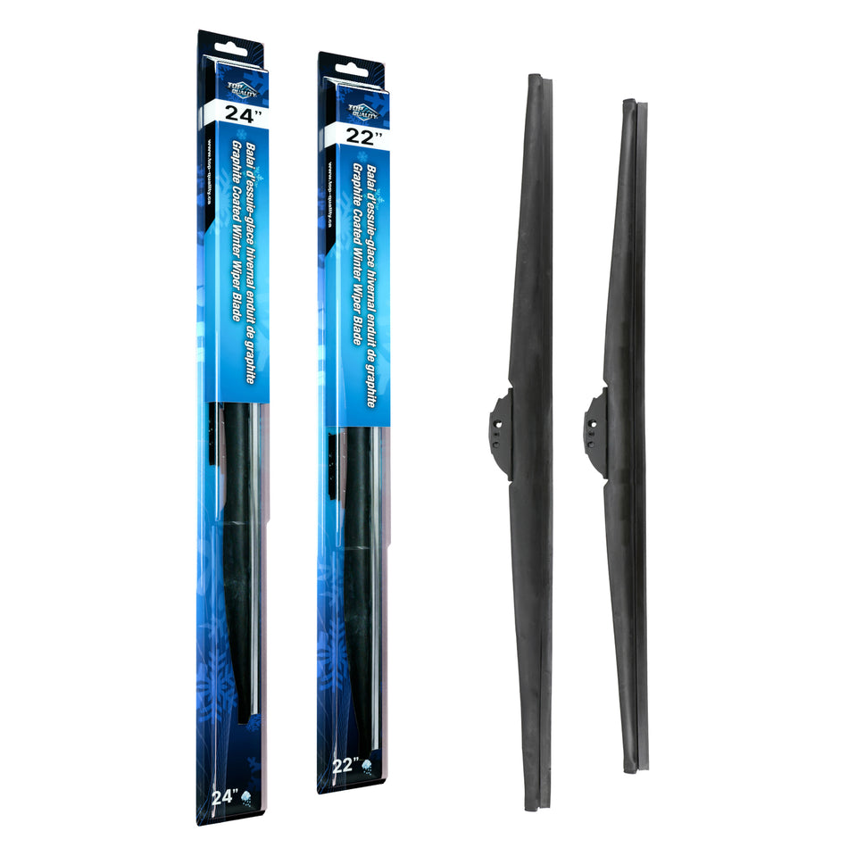 Top Quality Winter 24 & 22 Inch Universal J-Hook Wiper Blades Kit For Chrysler 200 Dodge K90-100538