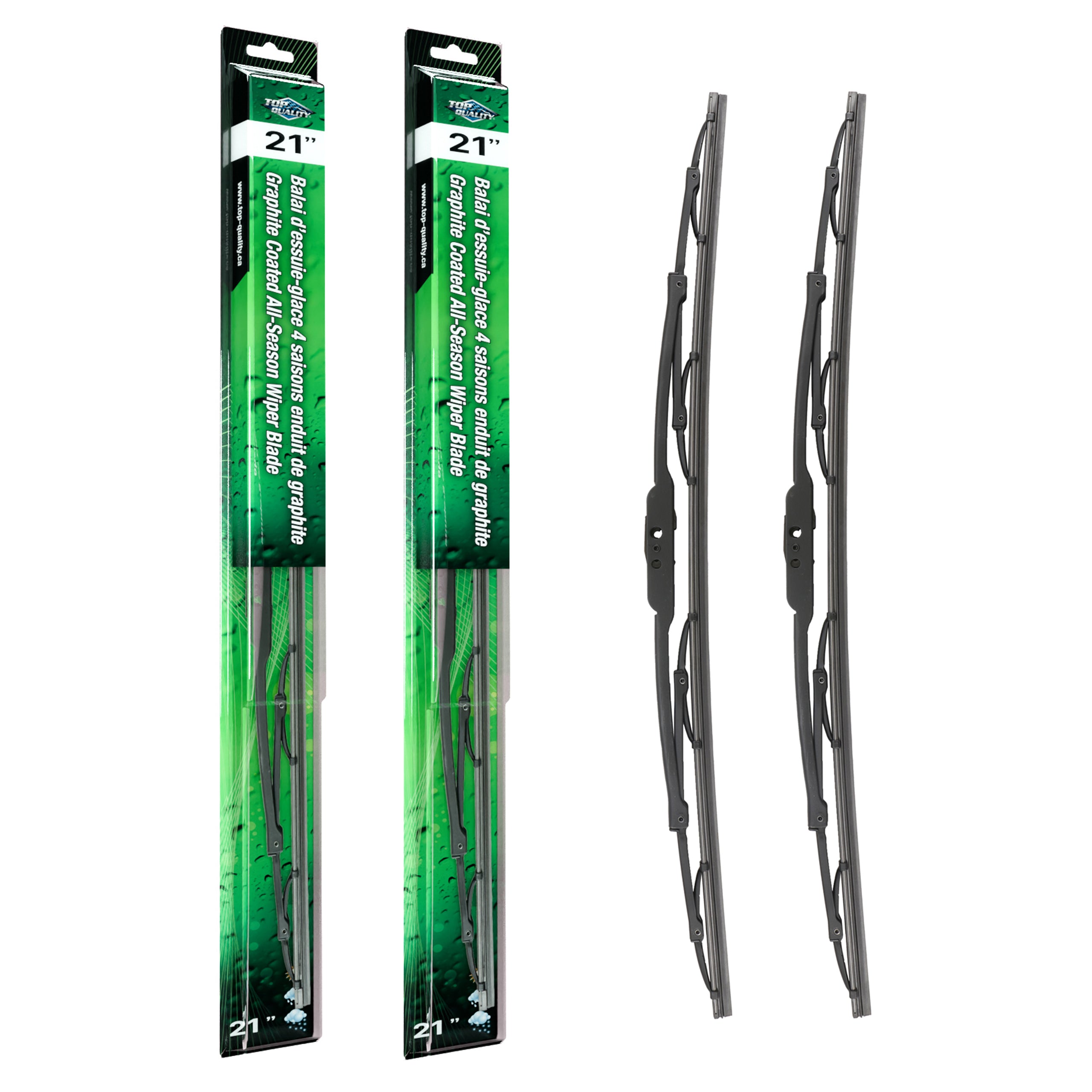 Top Quality OE Replacement All Season 21 Inch Universal J-Hook Wiper Blades Pair For K90-100564