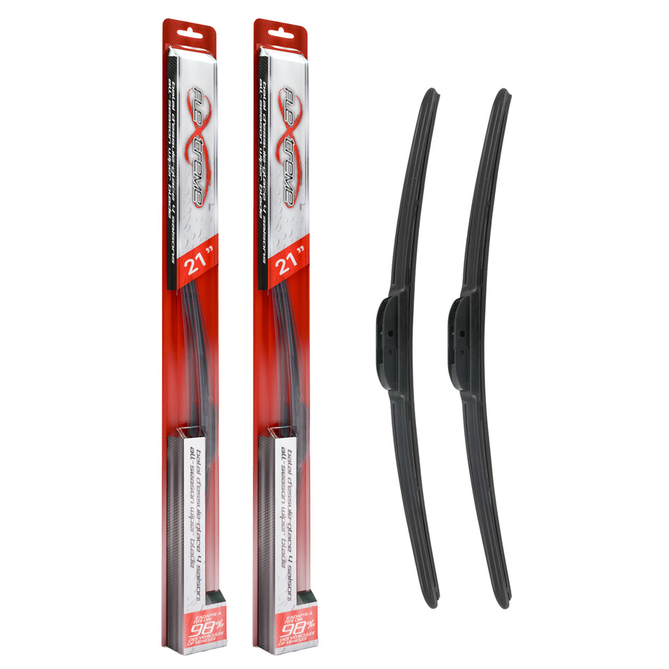 Flextreme OE Quality All Season 21 Inch Universal J-Hook Wiper Blades Pair For Jeep K90-100577