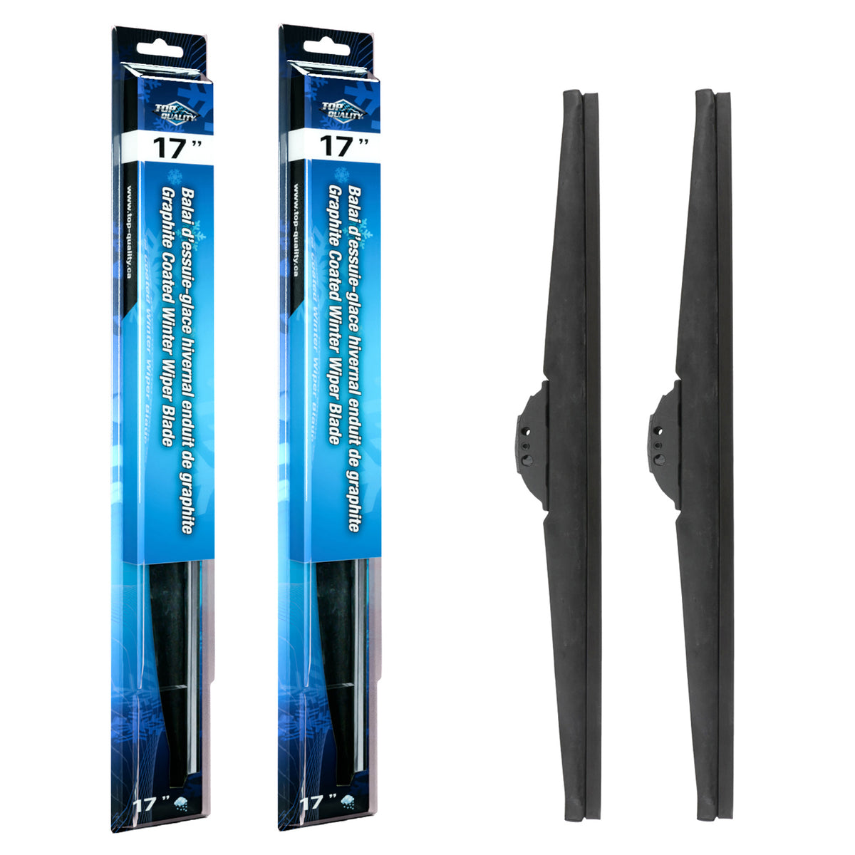 Top Quality Winter 17 Inch Universal J-Hook Wiper Blades Pair For Toyota Ford Bronco K90-100586