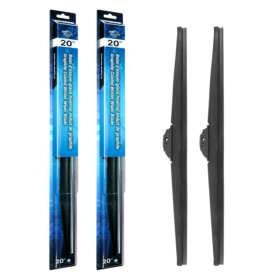 Top Quality Winter 20 Inch Universal J-Hook Wiper Blades Pair For Ford F-150 Dodge K90-100589