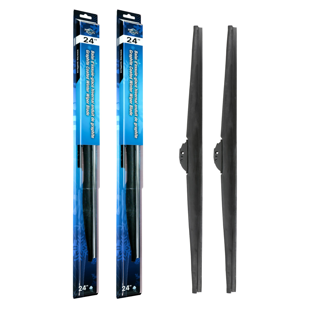 Top Quality Winter 24 Inch Universal J-Hook Wiper Blades Pair For Dodge Ram 1500 MPV K90-100592