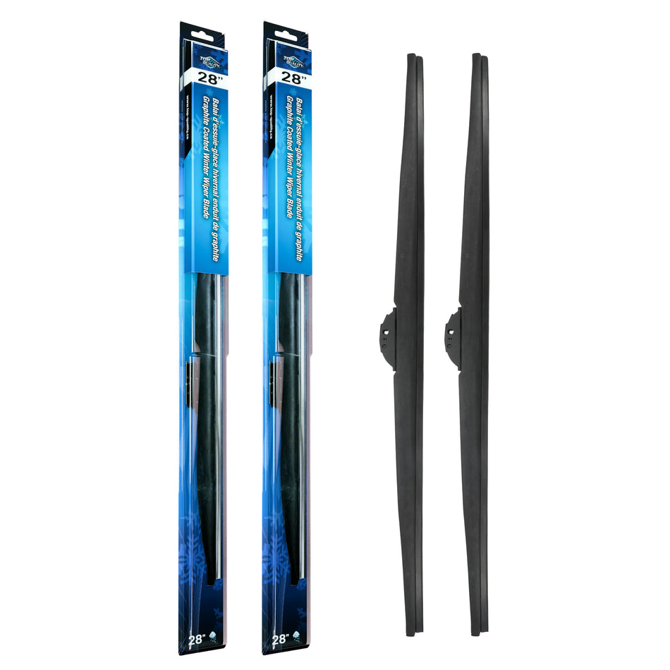 Top Quality Winter 28 Inch Universal J-Hook Wiper Blades Pair For Dodge Grand Kia & K90-100594
