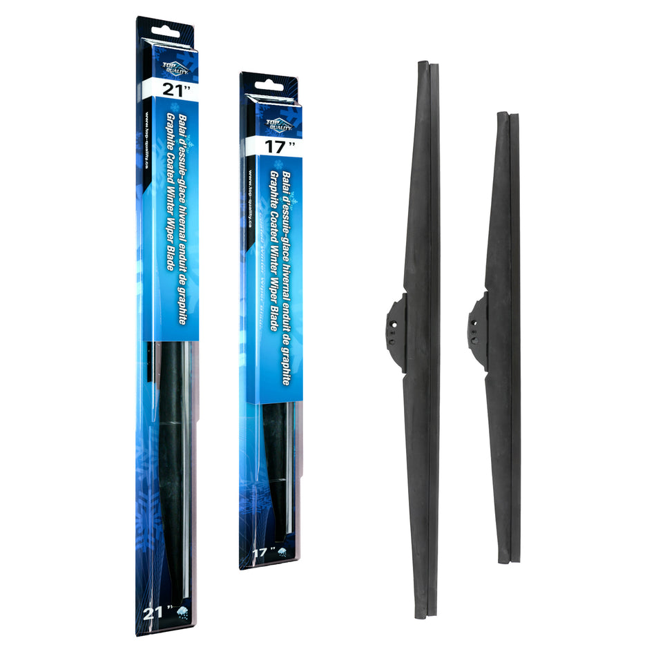 Top Quality Winter 21 & 17 Inch Universal J-Hook Wiper Blades Kit For 08-09 Saturn Astra K90-100635