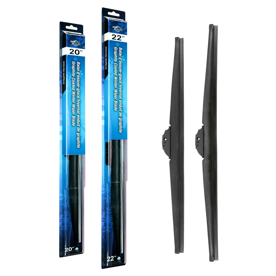 Top Quality Winter 20 & 22 Inch Universal J-Hook Wiper Blades Kit For Chrysler Crossfire K90-100652
