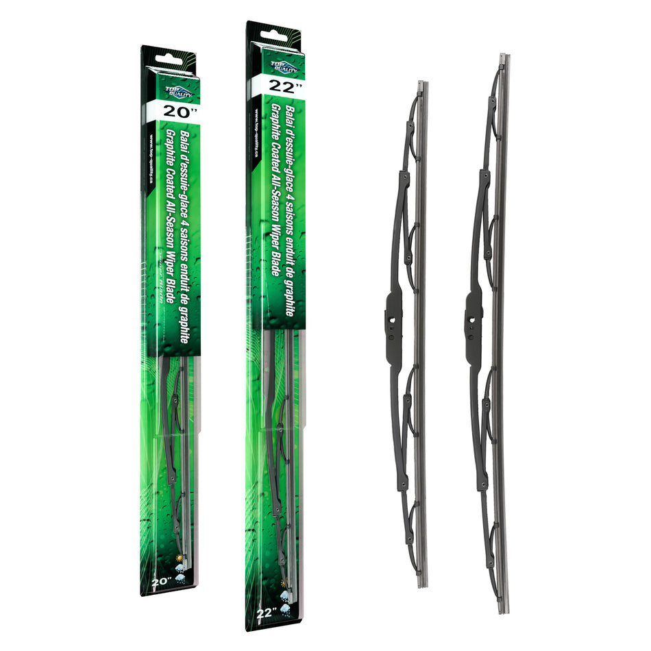 Top Quality OE Replacement All Season 20 & 22 Inch Universal J-Hook Wiper Blades Kit For K90-100659