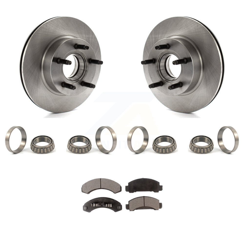 Front Brake Hub Rotor Inner & Outer Race Bearing Set Pads Kit For Ford Ranger Mazda KBB-1000128T