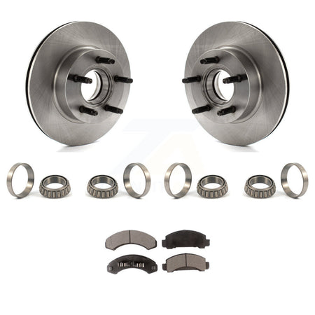 Front Brake Hub Rotor Inner & Outer Race Bearing Set Pads Kit For Ford Ranger Mazda KBB-1000128T