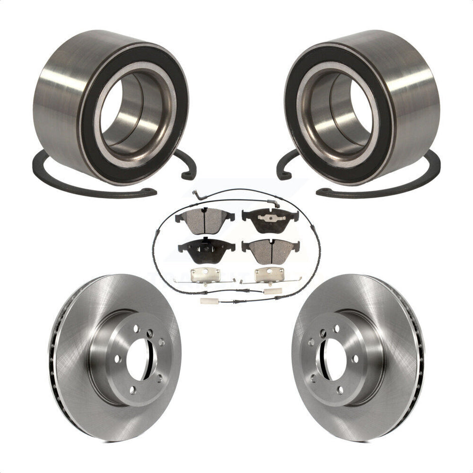 Front Wheel Bearing With Disc Brake Rotors And Ceramic Pads Kit For BMW 530xi 535xi 528i xDrive 535i 528xi 525xi KBB-100185