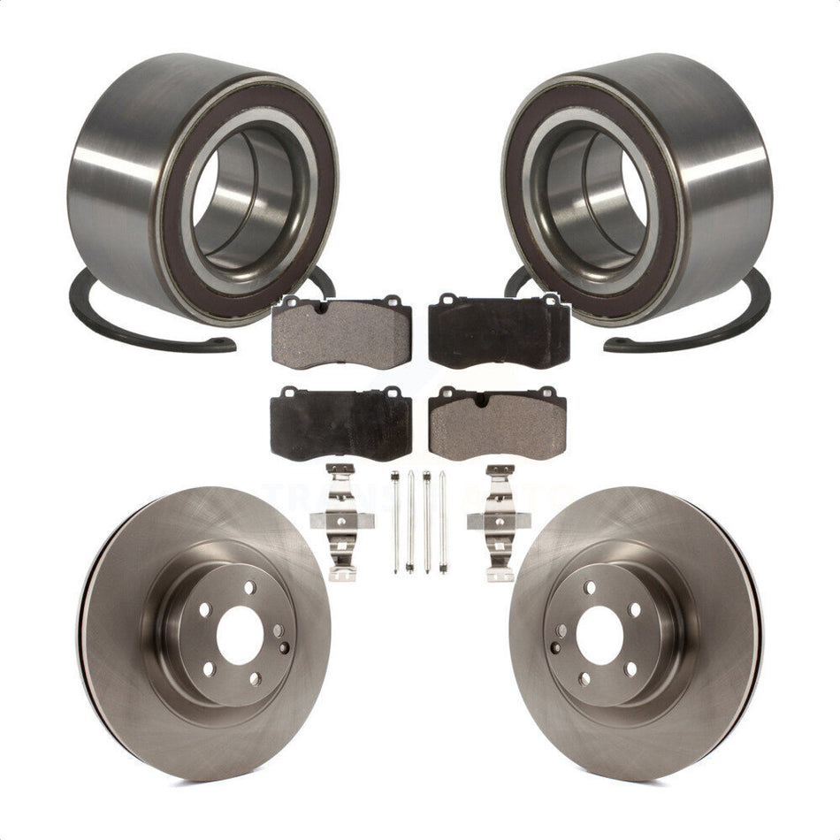 Front Wheel Bearing With Disc Brake Rotors And Ceramic Pads Kit For Mercedes-Benz S550 CL550 S350 KBB-100290