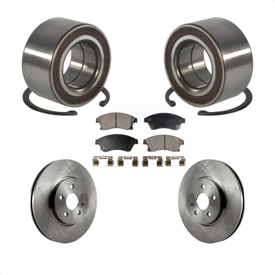 Front Wheel Bearing With Disc Brake Rotors And Ceramic Pads Kit For Chevrolet Buick Encore Trax Sonic KBB-100332