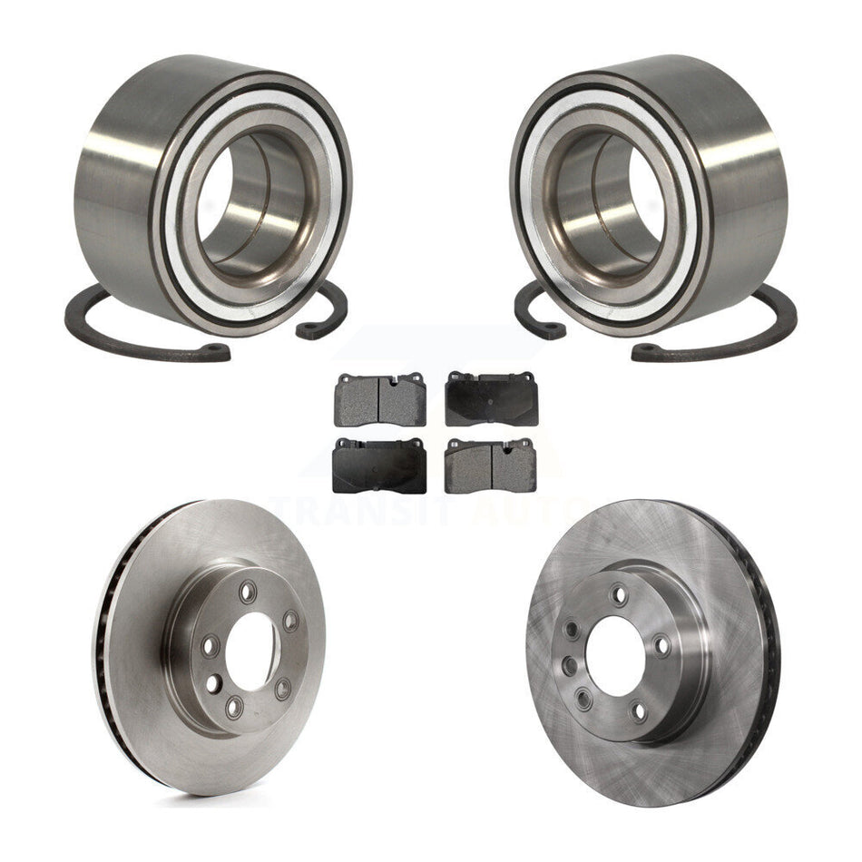 Front Wheel Bearing With Disc Brake Rotors And Ceramic Pads Kit For Volkswagen Touareg KBB-100361