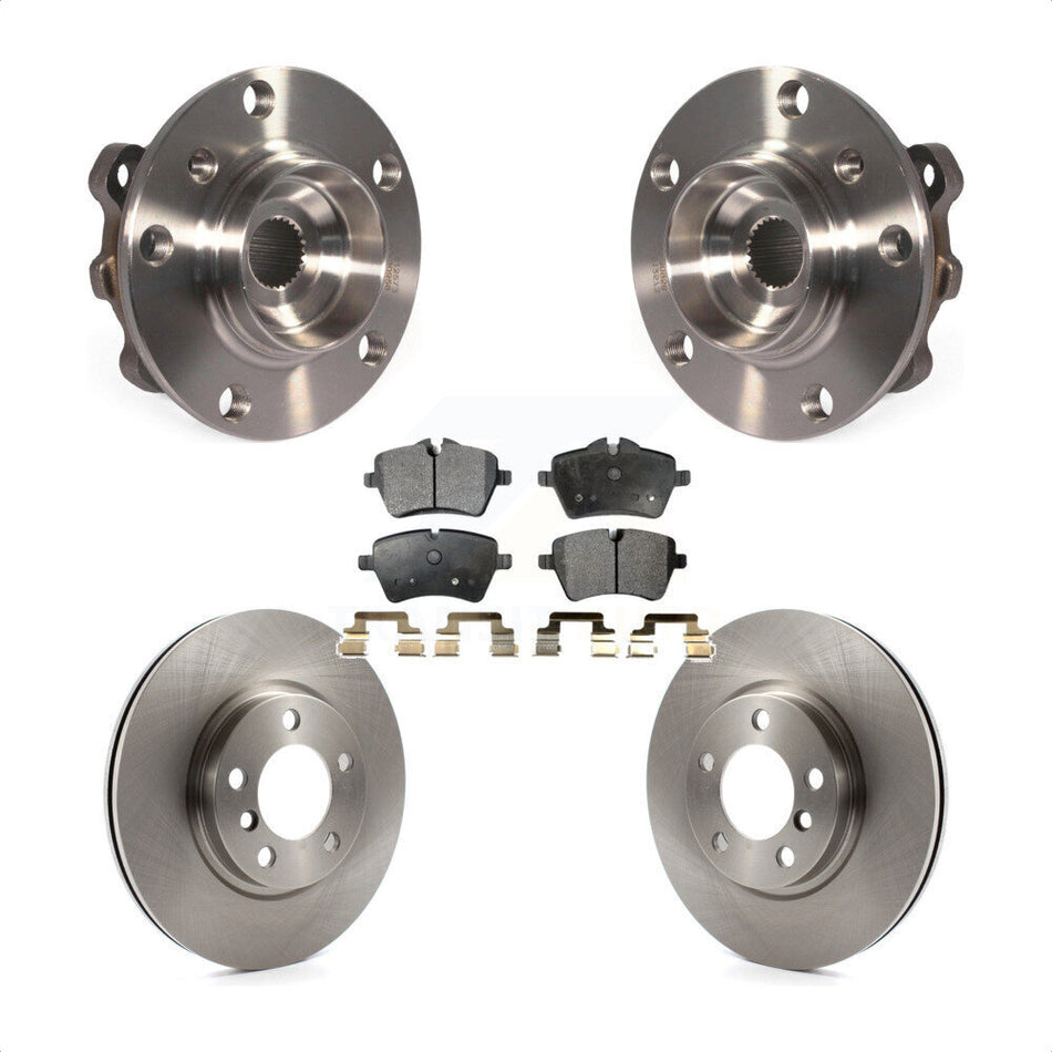 Front Hub Bearing Assembly With Disc Brake Rotors And Ceramic Pads Kit For Mini Cooper Countryman Paceman KBB-100383