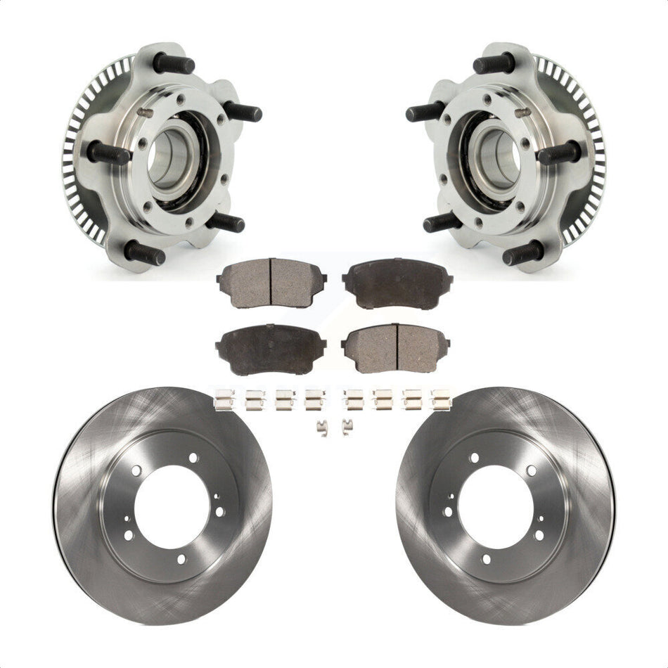 Front Hub Bearing Assembly With Disc Brake Rotors And Ceramic Pads Kit For Suzuki XL-7 Grand Vitara KBB-100478