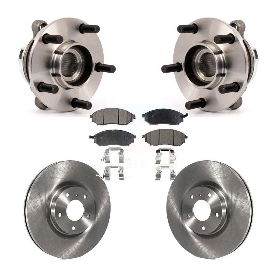Front Hub Bearing Assembly With Disc Brake Rotors And Ceramic Pads Kit For Nissan Murano KBB-100723