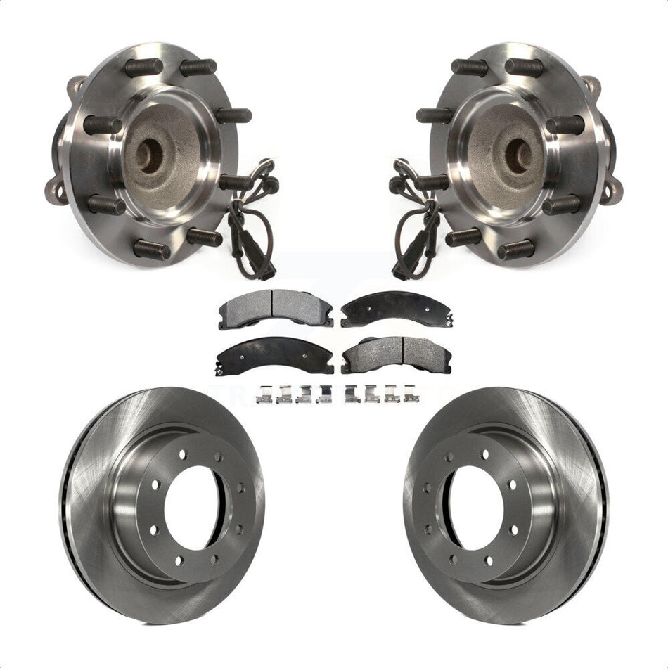 Front Hub Bearing Assembly With Disc Brake Rotors And Ceramic Pads Kit For Nissan NV2500 NV3500 NV1500 KBB-100917