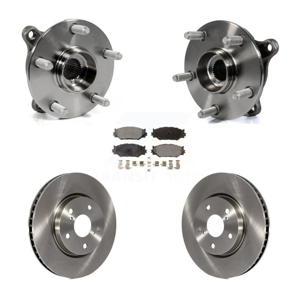Front Hub Bearing Assembly With Disc Brake Rotors And Ceramic Pads Kit For Lexus IS250 AWD KBB-100953