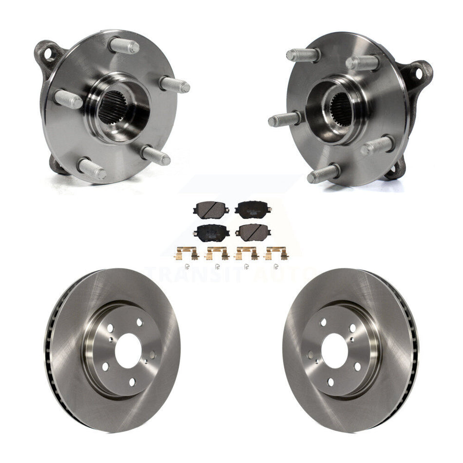 Front Hub Bearing Assembly With Disc Brake Rotors And Ceramic Pads Kit For Lexus IS250 KBB-100954