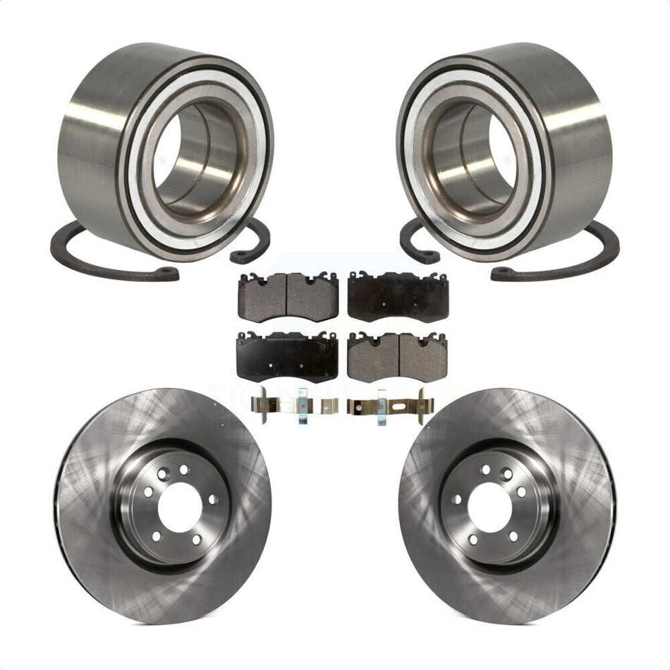 Front Wheel Bearing With Disc Brake Rotors And Semi-Metallic Pads Kit For Land Rover Range Sport KBB-102346
