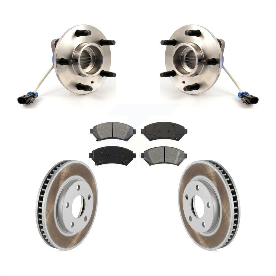 Front Hub Bearing Coat Brake Rotor Pads Kit For Buick LeSabre Century Pontiac Grand Prix Chevrolet Venture Regal Oldsmobile Montana Bonneville Intrigue Silhouette Trans Sport KBB-103959