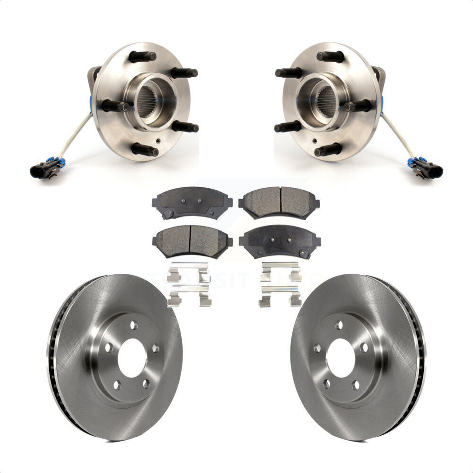Front Hub Bearing Disc Brake Rotor Pads Kit For Chevrolet Buick Impala LeSabre Monte Carlo Park Avenue Cadillac Pontiac Bonneville DeVille Oldsmobile Eldorado Aurora Intrigue KBB-104951
