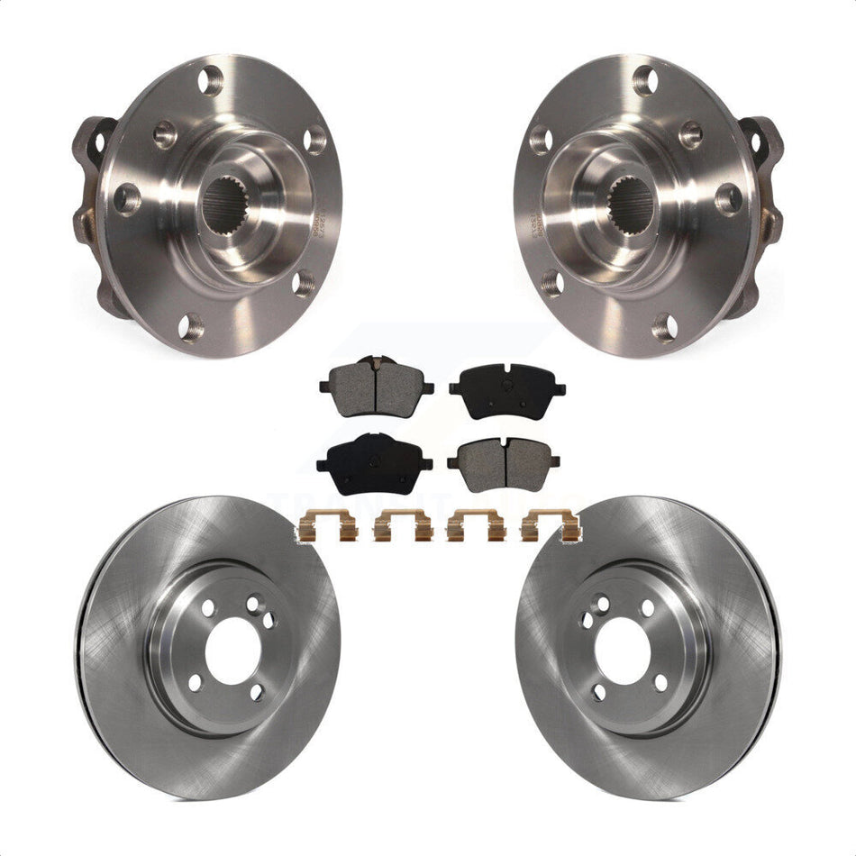 Front Hub Bearing Assembly With Disc Brake Rotors And Semi-Metallic Pads Kit For Mini Cooper Countryman KBB-105488