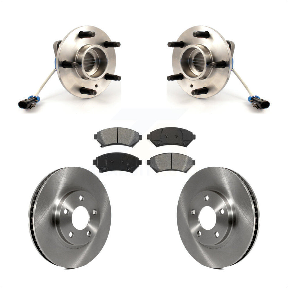 Front Hub Bearing Disc Brake Rotor Pads Kit For Chevrolet Buick Impala LeSabre Monte Carlo Park Avenue Cadillac Pontiac Bonneville DeVille Oldsmobile Eldorado Aurora Intrigue KBB-105520