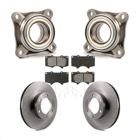 Front Wheel Bearing Disc Brake Rotors And Pads Kit For Toyota 4Runner Lexus GX470 KBB-106111