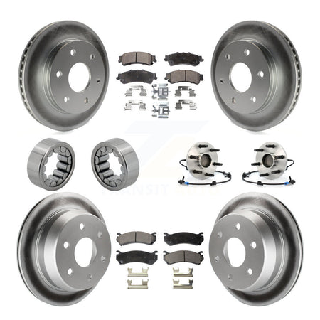 Front Rear Hub Bearing Coat Brake Rotor Pads Shoe Kit (10Pc) For Chevrolet Silverado 1500 KBB-111795
