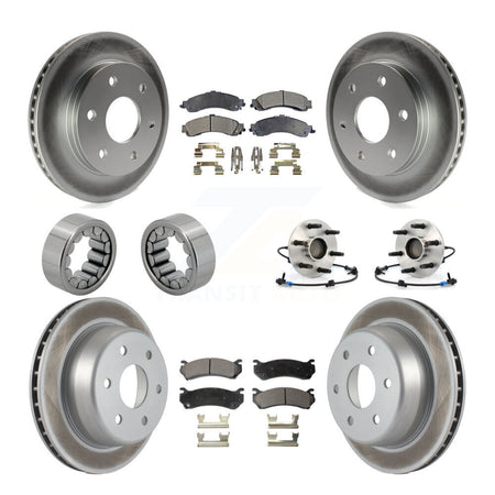 Front Rear Hub Bearing Coat Brake Rotor Pads Shoe Kit (10Pc) For Chevrolet Avalanche 1500 KBB-111798