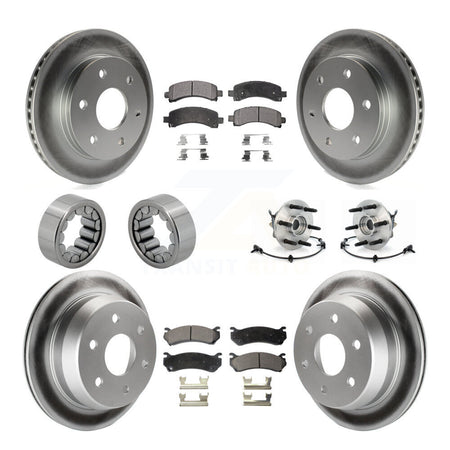 Front Rear Hub Bearing Coat Brake Rotor Pads Shoe Kit (10Pc) For Chevrolet Avalanche 1500 KBB-112960