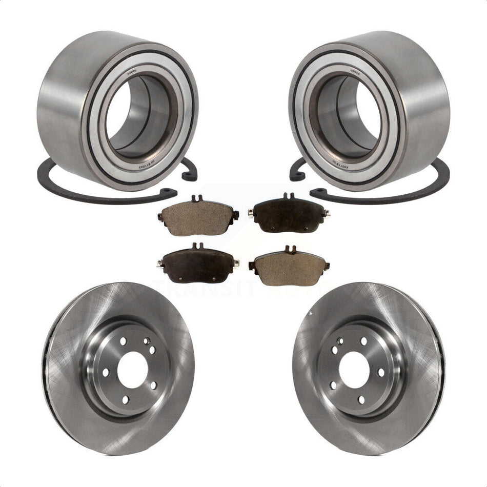 Front Wheel Bearing With Disc Brake Rotors And Semi-Metallic Pads Kit For Mercedes-Benz CLA250 GLA250 INFINITI QX30 KBB-113281